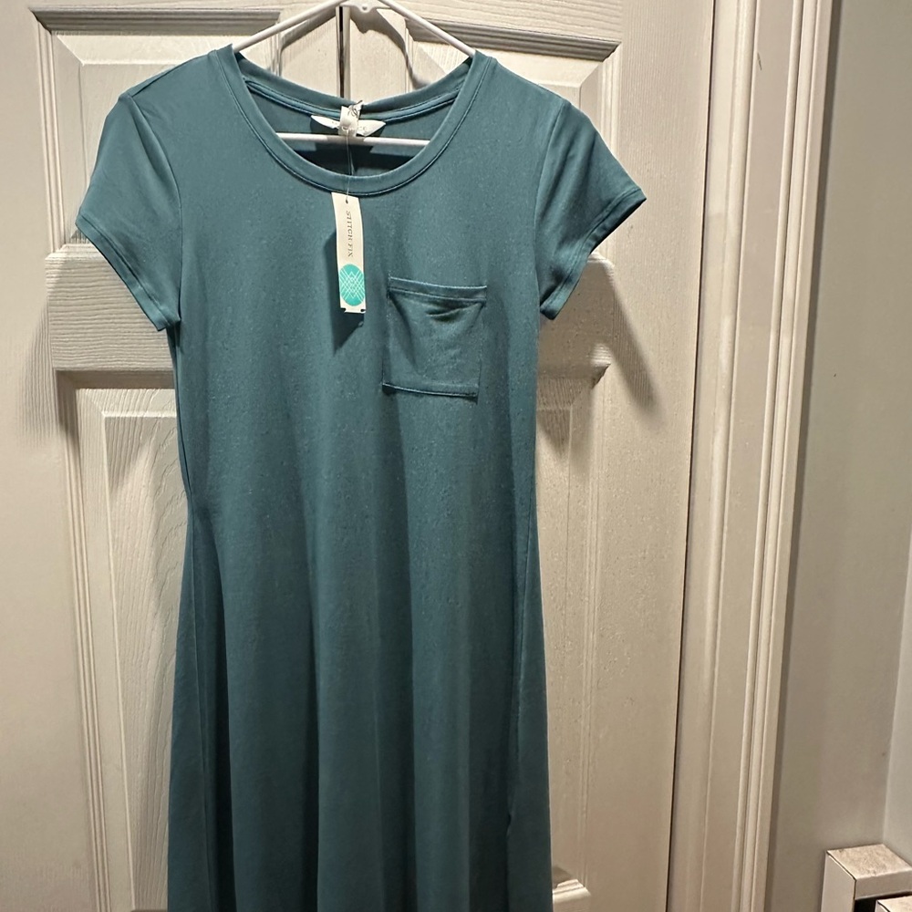 Market & Spruce Blue Midi Dress